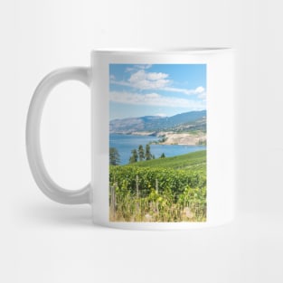 Summer View of Vineyards and Okanagan Lake Mug